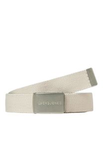 Jack & Jones Jack & Jones Stoffen riem JACLONDON WOVEN BELT NOOS heren riemen maat 95 grijs