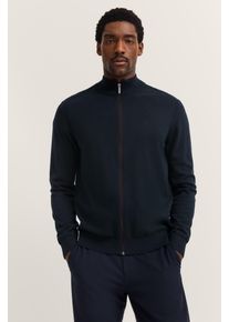 Bugatti Vest Regular fit met rits en staande kraag heren vesten maat 4XL blauw