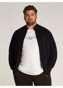 Tommy Hilfiger Cardigan BT-PIMA ORG CTN CASHMERE ZTHRU-B heren gebreide vesten maat 5XL zwart