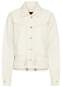 BOSS Orange Jeansjack DENIM JACKET 4.0 Premium Damesmode dames spijkerjasjes maat S (36) beige