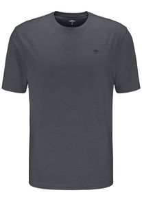 Fynch-Hatton T-shirt met ronde hals en logo-borduurwerk heren t-shirts maat XXXL (64/66) grijs