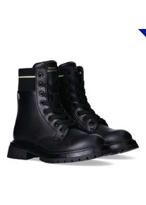 Tommy Hilfiger Veterschoenen Biker boots, winterboots met blokhak meisjes veterschoenen maat 38 zwart