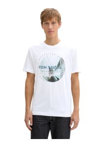 Tom Tailor T-shirt met fotoprint heren t-shirts maat XXXL wit