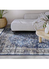 Hanse Home Vloerkleed Aurora Kortpolig, antislip, oriënt, vintage, klassiek, woonkamer, gang moderne vloerkleden blauw