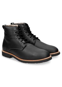 Panama Jack Winterlaarzen , winterenkellaars, veterboots, outdoorschoen met contrasterende raamnaad heren boots & laarzen maat 42 zwart