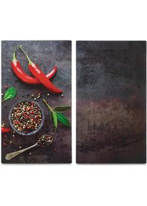 zeller Present Snij- en afdekplaat Chilli Siliconevoetjes snijplanken multicolor