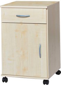 VOGL Möbelfabrik Kastje op wieltjes Barrie, Kantoorcontainer, verschillende uitvoeringen, met laden, hoogte 67 cm, made in germany (1 stuk)