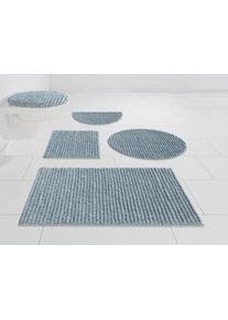 my home Badmat Renat, Badmat, Badkamer Tapijt, Scandi Badmat, badkamerset, chenille-look, ook als 3-delige set badmatten maat 11 blauw
