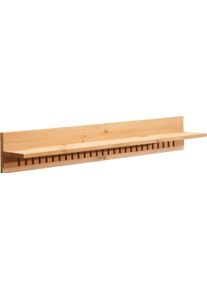 Home Affaire Wandrek Cubrix van massief grenenhout, in twee verschillende breedten wandplanken beige
