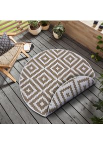 my home Vloerkleed Ronda tweezijdig te gebruiken kleed Sisal-look, platweefsel, in- en outdoor, geometrisch boho design moderne vloerkleden maat 9