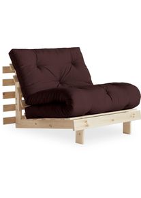 KARUP Slaapbank Daybed Roots Slaapbank – ??Gastenbed & Bank van FSC-Grenen bedden maat Katoenmix bruin