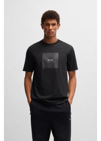 BOSS Green T-shirt Tee Logo Rib met grote print heren t-shirts maat XXXL zwart