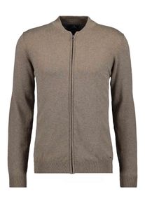 Ragman Gebreid fleecejack heren jassen maat L (50/52) bruin