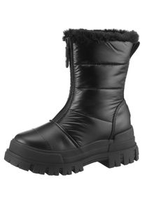 Buffalo Winterlaarzen ASPHA QUILT ZIP VEGAN , instappers, winterenkellaars, snowboot met warme voering dames winterlaarsjes maat 42 zwart