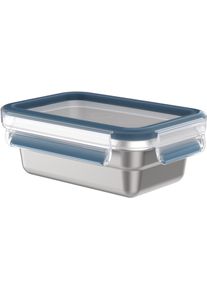 Emsa Vershoudtrommel Clip & Close Roestvrij staal, vorst-, vaatwasser- en ovenbestendig (set, 1-delig) voedsel bewaardozen zilver(kleur)