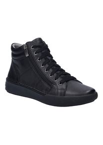 Josef Seibel Sneakers Claire 11 Veterschoenen, high top sneaker, comfortschoen met leren binnenzool dames schoenen maat 36 zwart