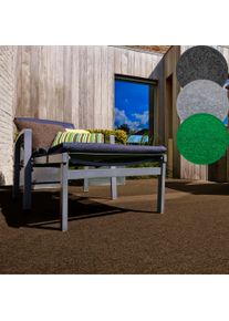ANDIAMO Kunstgras Edinburgh, Made in Netherlands van naaldvilt, met drainage-noppen, voor balkon, terras, wintertuin (1 stuk) buitenkleden bruin
