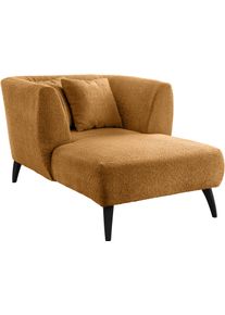 Inosign Loveseat Colori fauteuils maat Luxe-microvezel zacht goud(kleur)