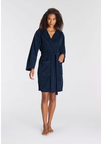 Vivance Dreams Badjas in minilengte dames badjassen maat L/40 (42) blauw