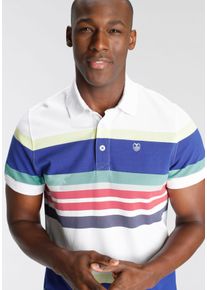 DELMAO Poloshirt Korte mouwen, met polokraag, van piqué-stof, van 100% katoen heren poloshirts maat M (48/50) wit