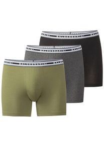 Baldessarini Lange onderbroek Monaco Brede band, strak, elastisch, basic, verwarmend, katoenmix (3 stuks) heren lange onderbroeken maat 6 (L) groen