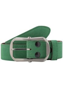 RETTUNGSRING by showroom 019° RETTUNGSRING by showroom 019° Leren riem met verwisselbare sluiting "doornsluiting chic gematteerd zilverkleur" unisex riemen maat 105 groen