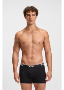 BOSS Lange boxershort BRIEF 3 PACK met in kleur bijpassende weefband (3 stuks) heren lange onderbroeken maat L (52) multicolor