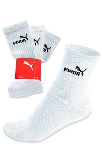 Puma Vrijetijdssokken Ademend, vochtregulerend, stretchpercentage (3 paar) meisjes sokken maat 39-42 wit