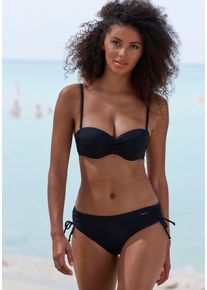 Venice Beach Bikinibroekje Lucky van geribbelde structuurstof dames bikinibroekjes maat 36 zwart