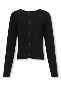 KIDS Only Vest KOGNATASCHA LS O-NECK CARD CP KNT NOOS meisjes vesten maat 110/116 zwart