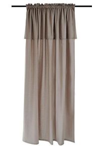 Kutti Gordijn Lene Gordijn, katoen, met volant, uni (1 stuk) kant & klaar gordijnen maat 2 beige