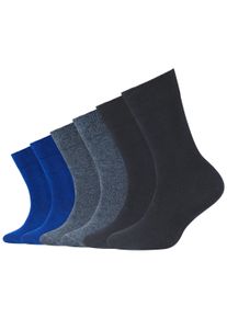 Camano Sokken CA-Soft met comfortband en gepolsterde teen-/hielzone (6 paar) kinderen sokken maat 35-38 blauw