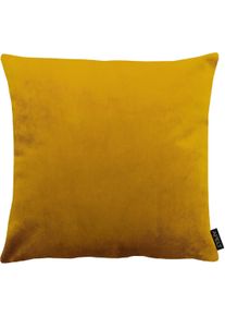 Apelt Kussenhoes Castello, uni fluweel Kussenovertrek zonder vulling(1 stuk) kussenhoezen maat 1 geel