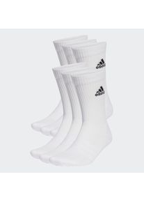 adidas Performance Functionele sokken CUSHIONED SPORTSWEAR CREW SOCKS, 6 PAAR (6 paar) unisex sportsokken maat M (40/42) wit
