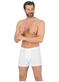 TRIGEMA Boxershort TRIGEMA onderbroek fijnrib in dubbelpak (2 stuks) heren lange onderbroeken maat 5 wit