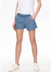 Only Short ONLPEMA – Shorts met elastische band voor casual jeanslook loose fit, lyocell, elastische band, onderhoudsvriendelijk, effen dames korte