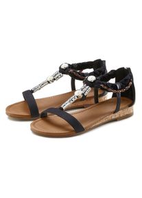 Lascana Sandalen Zomerschoen Sandalette, zomerschoen met sieraandeel VEGAN dames sportieve sandalen maat 36 zwart