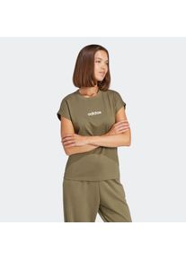 adidas Sportswear T-shirt W LIN SJ T Basic T-shirt van zacht materiaal dames tops maat S groen