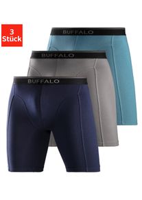Buffalo Lange boxershort Boxershorts voor heren in een lang model ook ideaal voor sport en trekking (set, 3 stuks) heren lange onderbroeken maat S