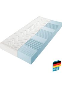 Beco Comfortschuimmatras KS Luxus Kies uit een polyester- of een natuurlijke katoenen bekleding! hoogte 27 cm comfortschuim matrassen wit