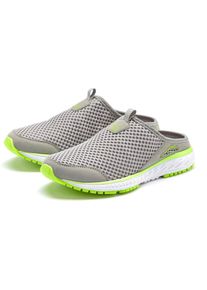 AUTHENTIC LE JOGGER Sabots Clogen, pantoffels, slippers van hoogwaardig textiel Unisex heren sandalen maat 40 grijs