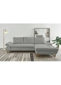 Inosign Slaapbank City/Giron comfortabele slaapbank (ligoppervlak 245 x 138 cm) en bedlade grijs, slaapbanken, Breedte ligoppervlak: 138 cm, Lengte