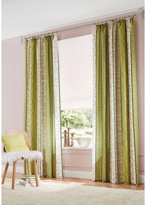 my home Gordijn Gosen Gordijn, kant-en-klaargordijn, ondoorzichtig (2 stuks) kant & klaar gordijnen maat 2 groen