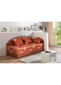 Maintal Slaapbank oranje, slaapbanken, 198 cm