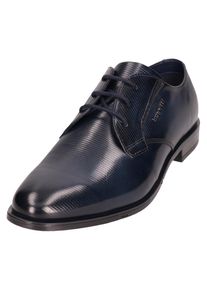 Bugatti Veterschoenen , businessschoen, avondschuh, feestschuh met zijlogo-embleem heren veterschoenen maat 41 blauw