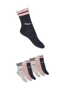 Fila Basic sokken JUNIOR GIRL NORMAL PLAIN SOCKS (6 paar) meisjes sokken maat 27 (30) multicolor