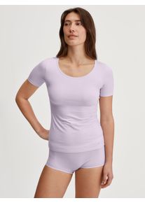Calida Hemd Natural Comfort met ronde hals en verminderde pillingvorming dames armloze tops maat M (44/46) paars