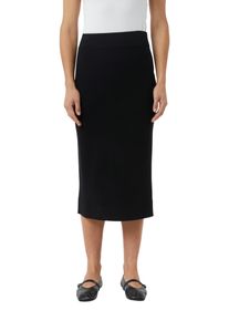 comma, comma casual identity Midirok van fijnbreisel, smalle pasvorm dames rokken tot op de knie maat 42 zwart