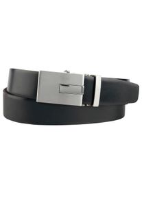 Bernd Götz BERND GÖTZ Koppelriem met traploze sluiting, licht gebombardeerd heren riemen maat 85 zwart