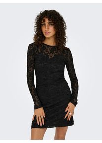 Only Mini-jurk ONLBLAISE L/S O-NECK DRESS JRS dames jurken maat M zwart